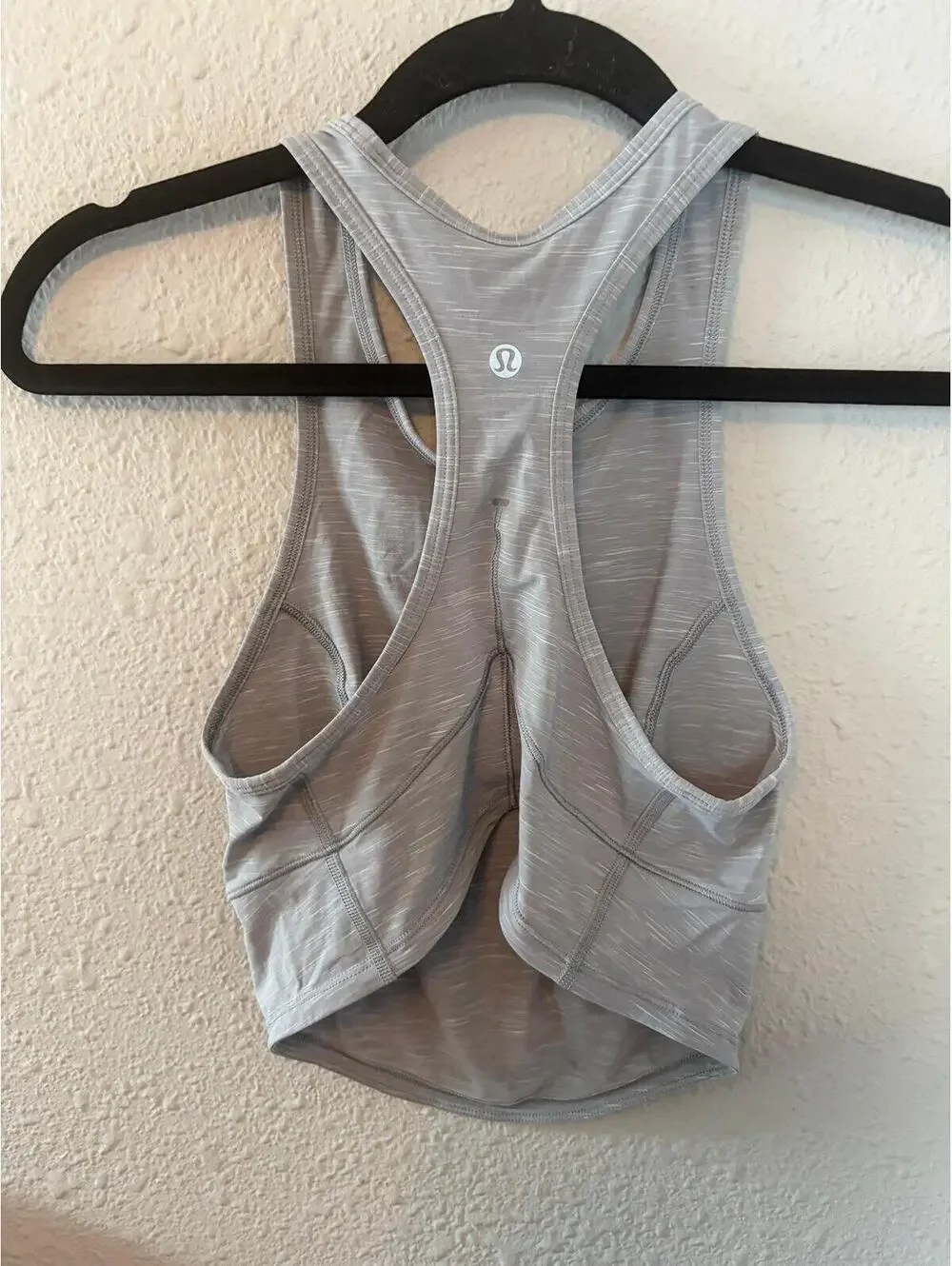 Lululemon Power Thru Tank Top Heathered Rhino Grey size 4. $58 retail. Like New